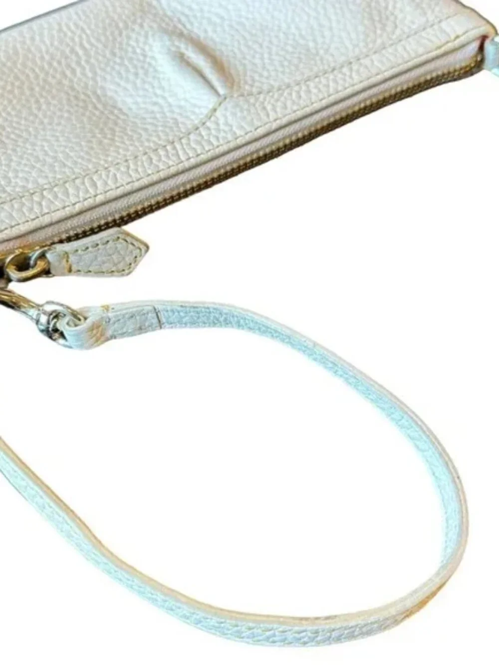 Dooney & Bourke Pebbled Leather Slim Wristlet – Bone – GREAT DEAL 🔥